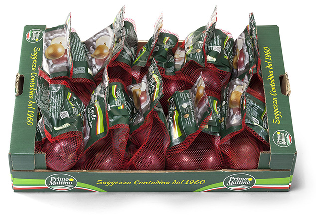Cipolle rosse - Cassetta in cartone (Vertibag)